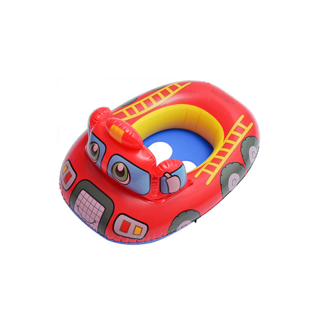 Inflatable Cartoon Character Swim Ring Seat Truck Kiddie Floater