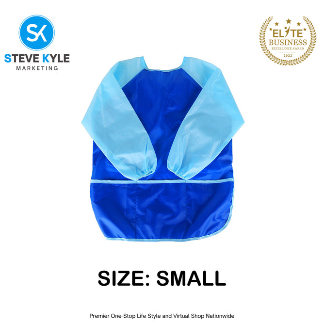 Kids Painting Apron Cute Craft Baking Waterproof Colorful Long Sleeve Apron