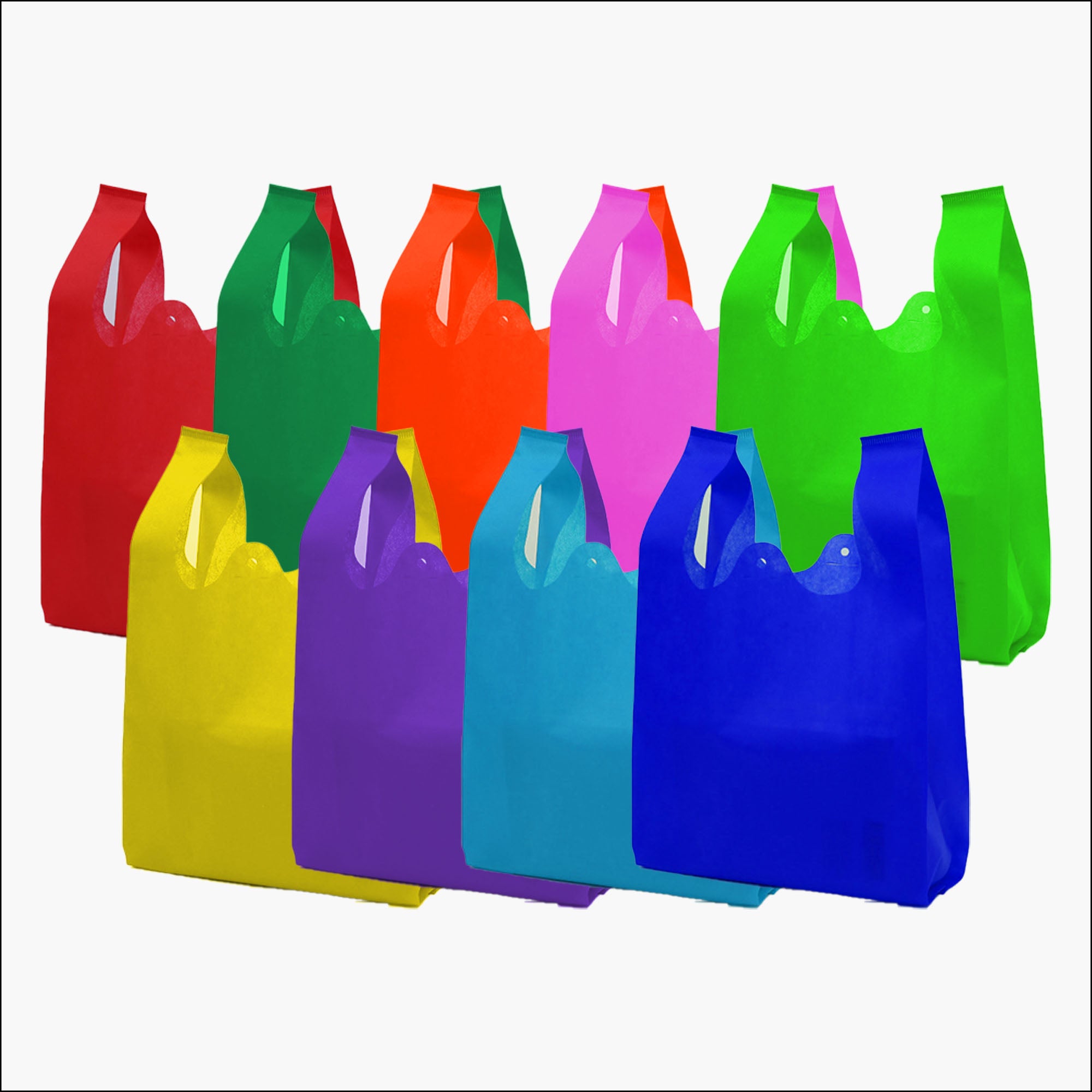 50Pcs Sando Eco Bag 5 Size Plain Reusable Shopping Tote Handbag Non-wo –  Steve Kyle Marketing