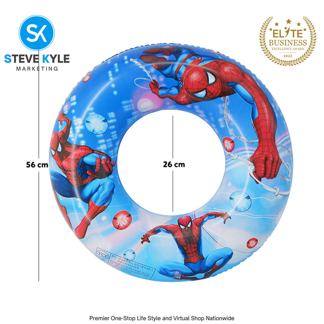 22 Inches Inflatable Cartoon Character Swim Ring Floater for Kids Boys and Girls