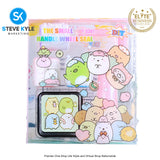 Cute Mini Cartoon Round Seal Roller Stamp Set Stationery Scrapbooking School Supply