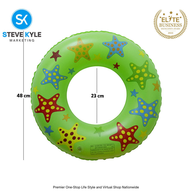 20 Inches Inflatable Cartoon Character Swim Ring Floater for Kids Boys and Girls