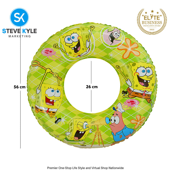 22 Inches Inflatable Cartoon Character Swim Ring Floater for Kids Boys and Girls