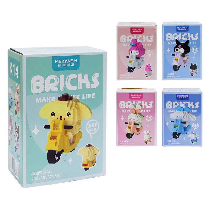 Kawaii Anime Micro Building Blocks Set 3D Mini Cute Anime Figures Collection Gifts Bricks Set for Kids