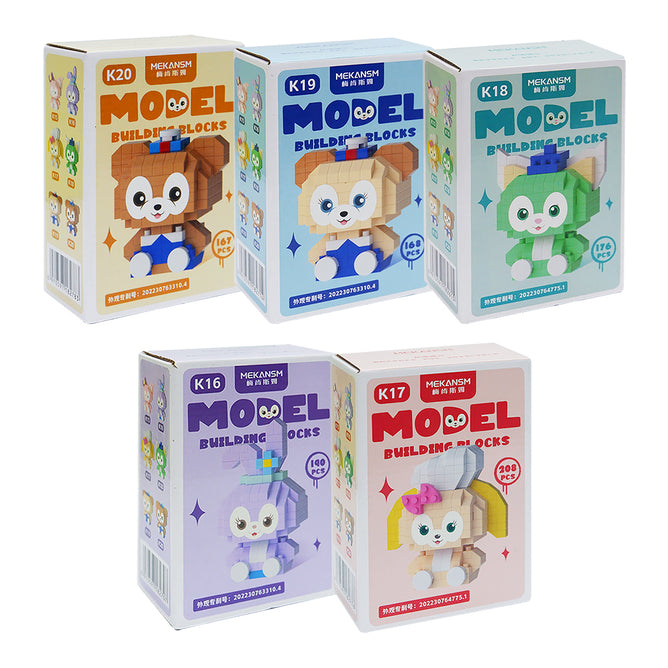 Mini Block DIY Cute Character Model Building Blocks Nano Building Blocks Bricks Toy For Kids 3D