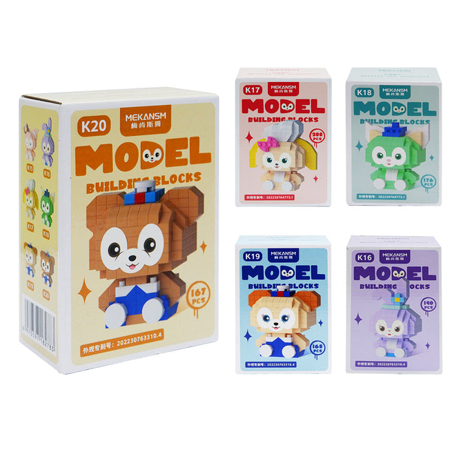 Mini Block DIY Cute Character Model Building Blocks Nano Building Blocks Bricks Toy For Kids 3D