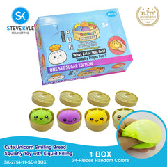 Steve Kyle Simulated Dumpling Squishy Toy Soft Fast Rebound Glitter Face Fidget Squeeze Toy