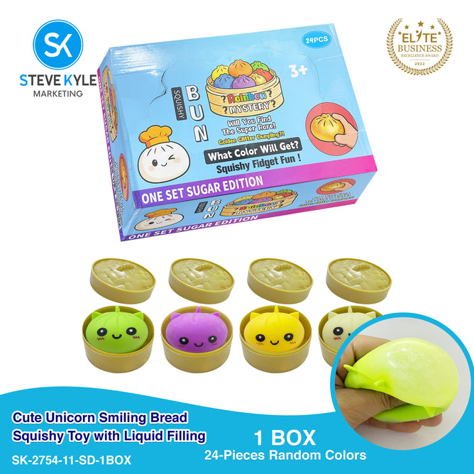 Steve Kyle Simulated Dumpling Squishy Toy Soft Fast Rebound Glitter Face Fidget Squeeze Toy