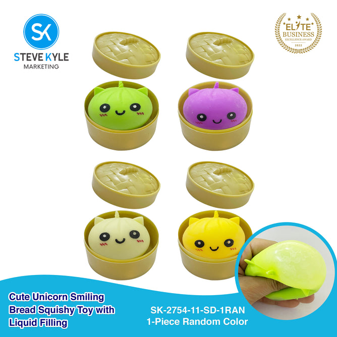 Steve Kyle Simulated Dumpling Squishy Toy Soft Fast Rebound Glitter Face Fidget Squeeze Toy