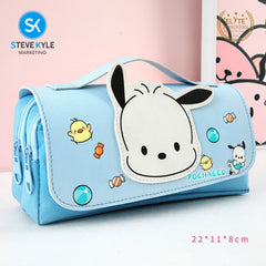 Steve Kyle Large-Capacity Pencil Case Girl Heart Glitter Pencil Case Student Influencer Pencil Case