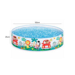 Intex Deep Sea Blue Coral Reef Snap Set Kiddie Big Swimming Pool