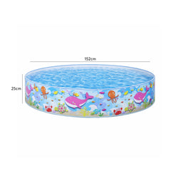 Deep Sea Blue Coral Reef Snap Set Kiddie Swimming Pool