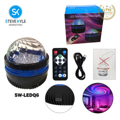 Disco Ball Light Led Usb RGB Magic DJ Strobe Pinspot Star Projector Rotating Car