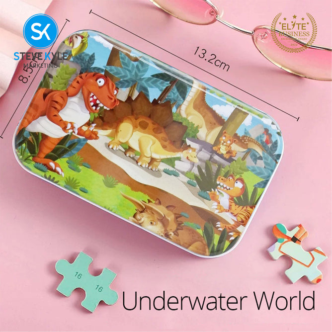Sixty Pieces Cartoon Wooden Jigsaw Puzzle Mixed Designs Early Learning Educational Toy