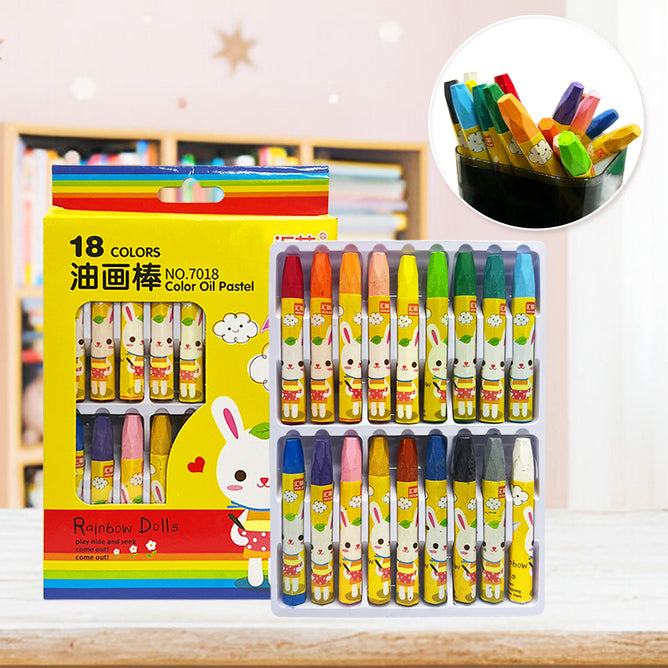 12 Colors Colour Oil Pastel for Kids Stationery School Supplies