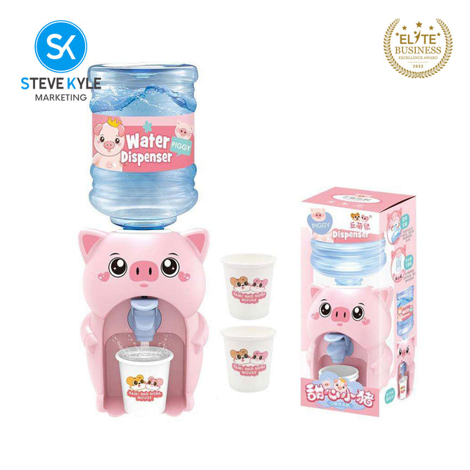 Steve Kyle Pretend Play Mini Water Dispenser For Juice Milk Cup Drinking Fountain Simulation Kitchen Kids Toy