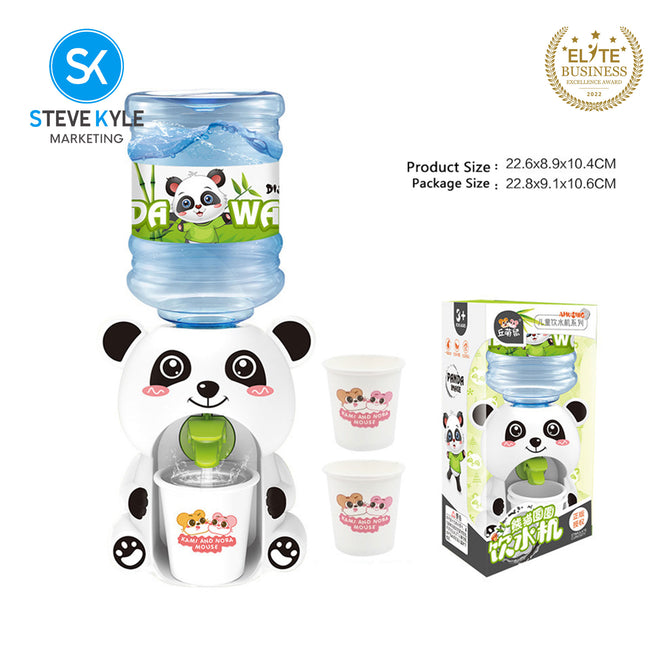 Steve Kyle Pretend Play Mini Water Dispenser For Juice Milk Cup Drinking Fountain Simulation Kitchen Kids Toy