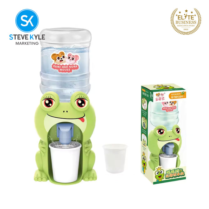 Steve Kyle Pretend Play Mini Water Dispenser For Juice Milk Cup Drinking Fountain Simulation Kitchen Kids Toy