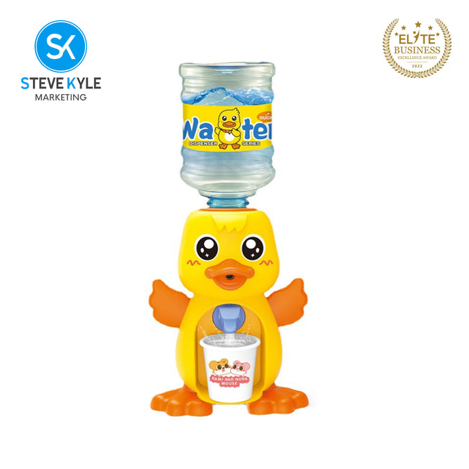 Steve Kyle Pretend Play Mini Water Dispenser For Juice Milk Cup Drinking Fountain Simulation Kitchen Kids Toy