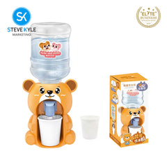 Steve Kyle Pretend Play Mini Water Dispenser For Juice Milk Cup Drinking Fountain Simulation Kitchen Kids Toy