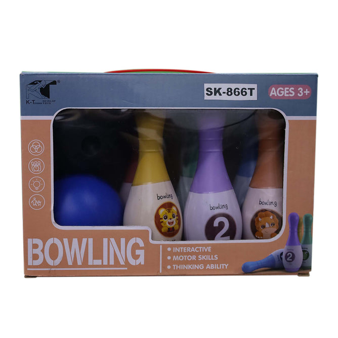Children Bowling Toy Colorful Bowling Ball Pin Set Toy for Kid Early Intelligent Games