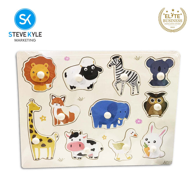 Early Educational Wooden Cognition Board Toys Baby Hand Grasp Digital Jigsaw Puzzles best gifts for Kids