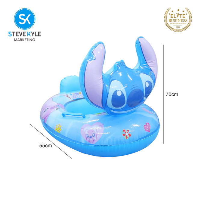 Steve Kyle Inflatable Baby Seat Float Lively Cartoon-Shaped With Handle Swimming Boat