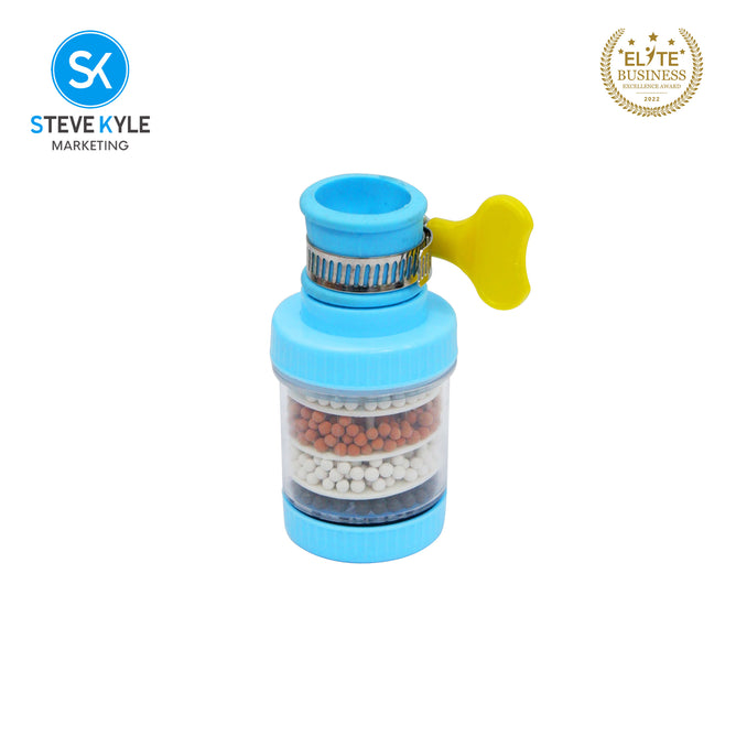 Steve Kyle 6-Layer Water Filter Tap Purifier Medical Stone Coconut Charcoal Nozzle For Home Kitchen Bathroom Faucet
