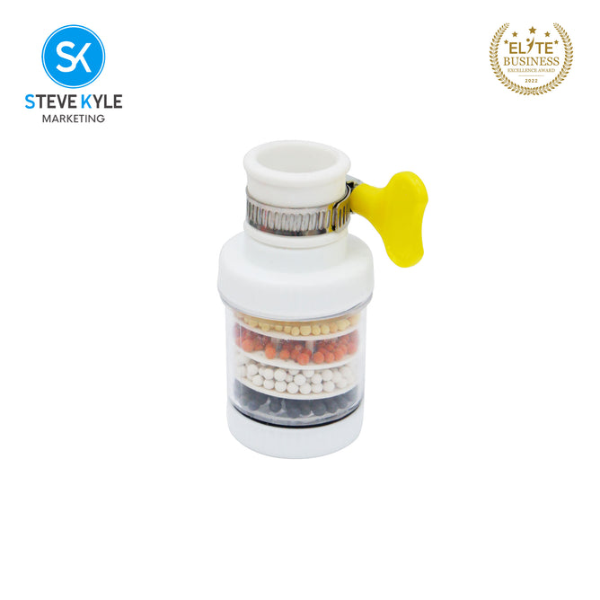 Steve Kyle 6-Layer Water Filter Tap Purifier Medical Stone Coconut Charcoal Nozzle For Home Kitchen Bathroom Faucet