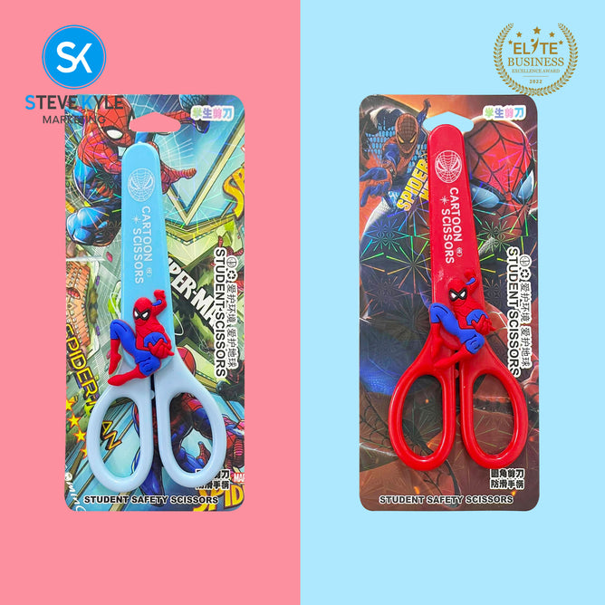 Steve Kyle Random Cute Cartoon Kids Safety Round Head Scissors Student Paper Cutting Art School Supplies
