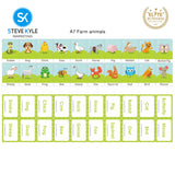 Steve Kyle Early Educational Flash Cards Alphabet English Math Slight Word Phonics Memory Game Card For Children