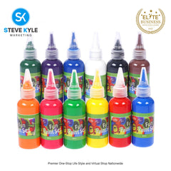 Washable Tempera Paint 12 *60ml Professional Watercolor Set