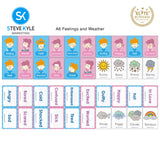 Steve Kyle Early Educational Flash Cards Alphabet English Math Slight Word Phonics Memory Game Card For Children