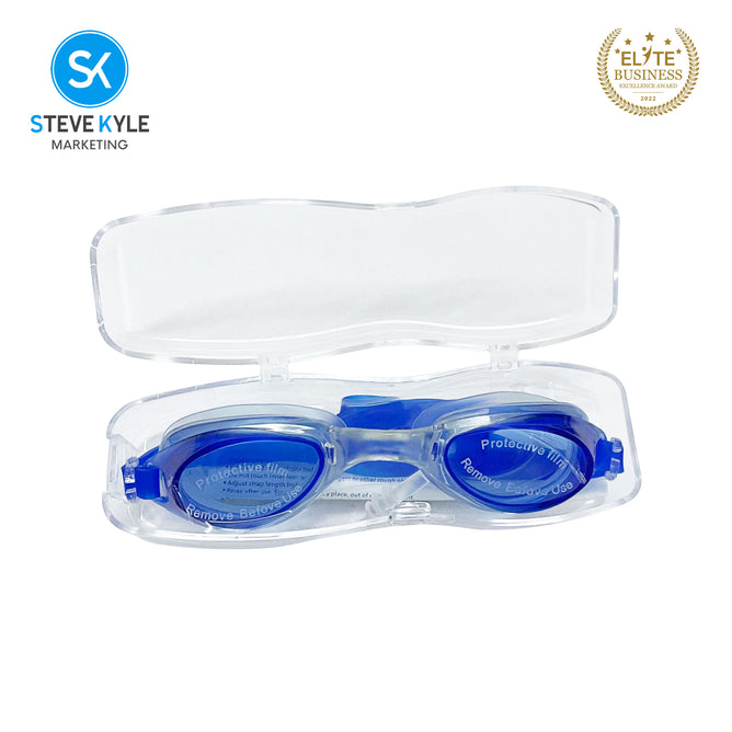 Steve Kyle UV Protection Ergonomic Fit Neon Color Lens Adjustable Strap Anti-Fog Swimming Goggles