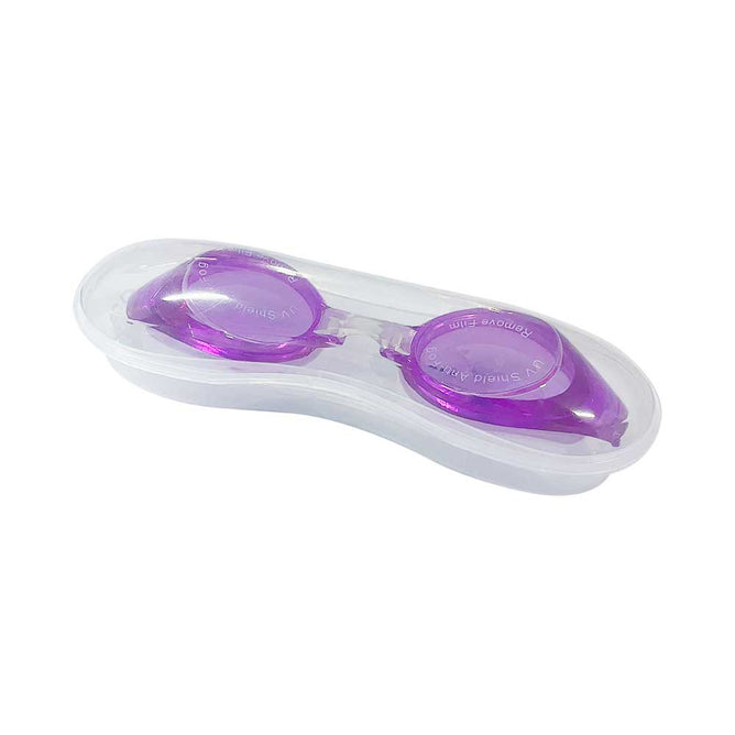Swimming Goggles Adjustable And Transparent Silicone Rubber Strap with Case