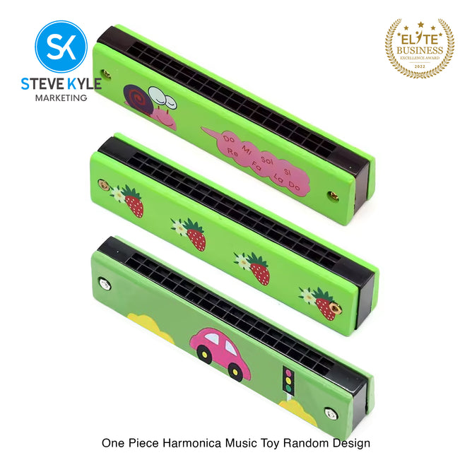 Steve Kyle Wooden Harmonica 16 Holes Double-Row Blow Woodwind Mouth Toys For Children Musical Instruments