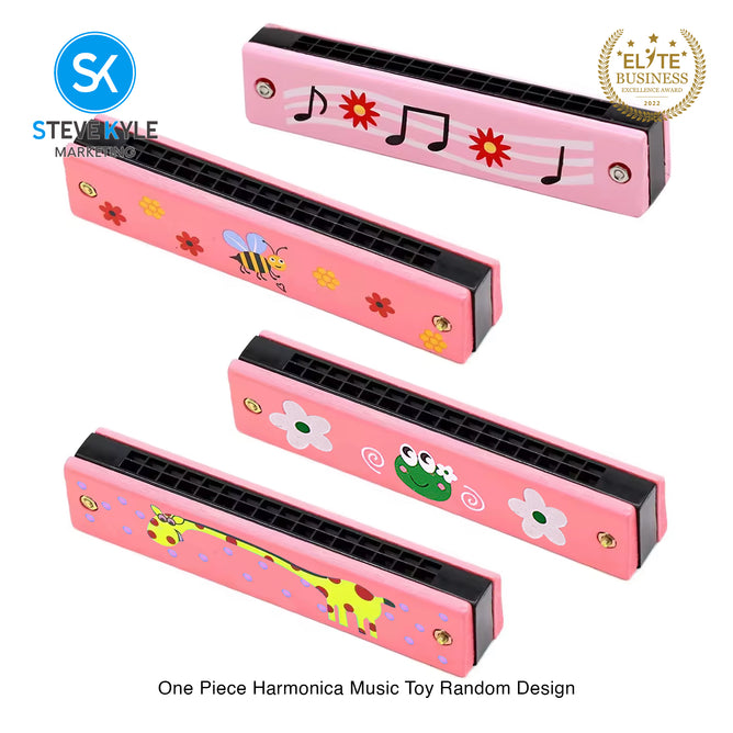 Steve Kyle Wooden Harmonica 16 Holes Double-Row Blow Woodwind Mouth Toys For Children Musical Instruments