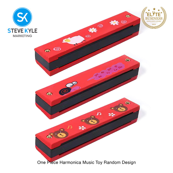 Steve Kyle Wooden Harmonica 16 Holes Double-Row Blow Woodwind Mouth Toys For Children Musical Instruments
