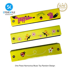 Steve Kyle Wooden Harmonica 16 Holes Double-Row Blow Woodwind Mouth Toys For Children Musical Instruments