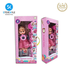 12' Inches Baby Doll 6 Sounds with Accessories High Quality Doll Best Gift for Kids