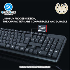Lemei K15 Fashionable Ultra Thin  Business design Wired Keyboard