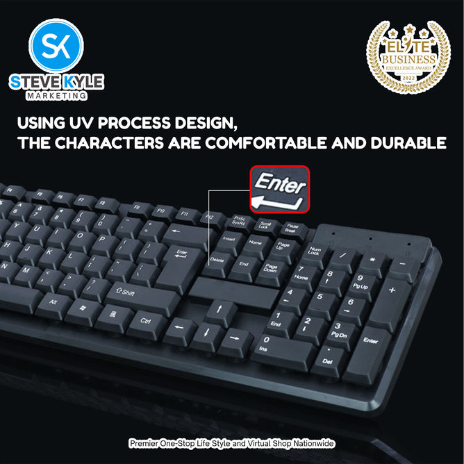 Lemei K15 Fashionable Ultra Thin  Business design Wired Keyboard