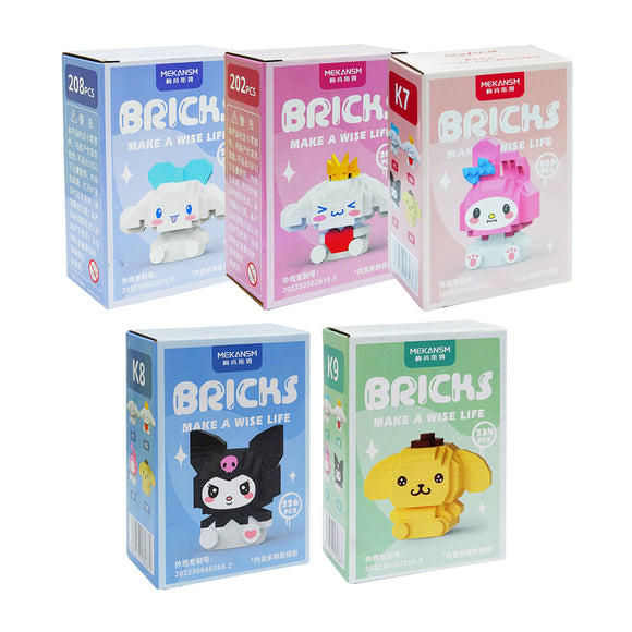 Mini Block DIY Cute Character Model Building Blocks Nano Building Blocks Bricks Toy For Kids 3D