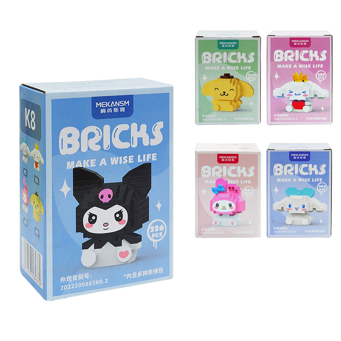 Mini Block DIY Cute Character Model Building Blocks Nano Building Blocks Bricks Toy For Kids 3D