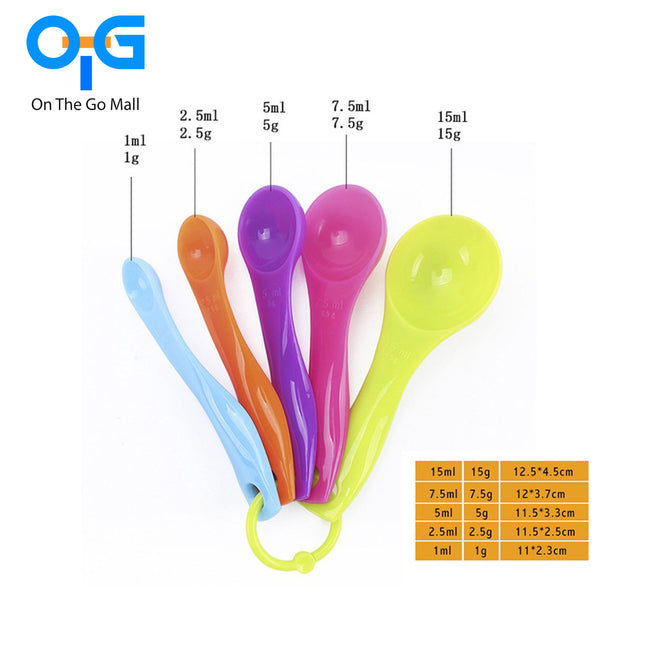 Multi-Color Measuring Cup and Measuring Spoon Set for Baking Accessories