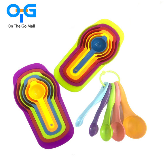 Multi-Color Measuring Cup and Measuring Spoon Set for Baking Accessories