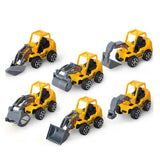 6-Pieces Mini Construction Trucks