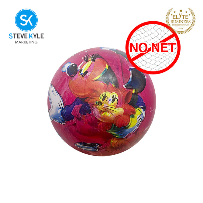 Cartoon Character PVC Inflatable Rubber Bouncing Balls For Kids Sports Toys- Randomly Given