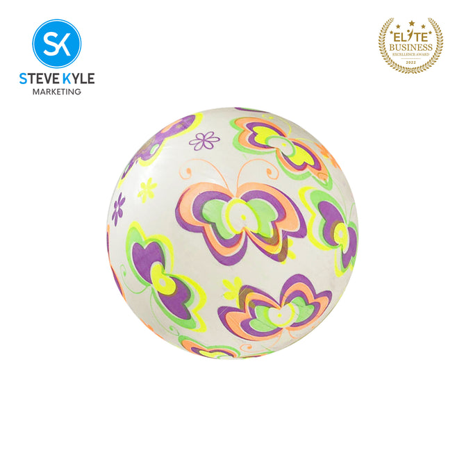 Steve Kyle 20CM Soft Inflatable PVC Ball Light-Up Football For Kids Outdoor Night Play Sport Ball Toy