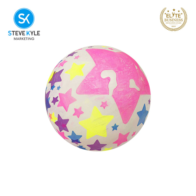 Steve Kyle 20CM Soft Inflatable PVC Ball Light-Up Football For Kids Outdoor Night Play Sport Ball Toy